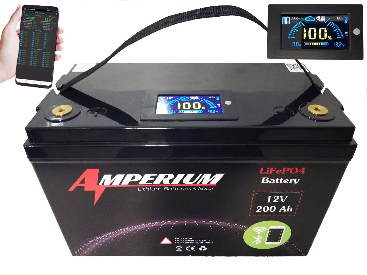 12v 200ah SMART ve ekranlı
