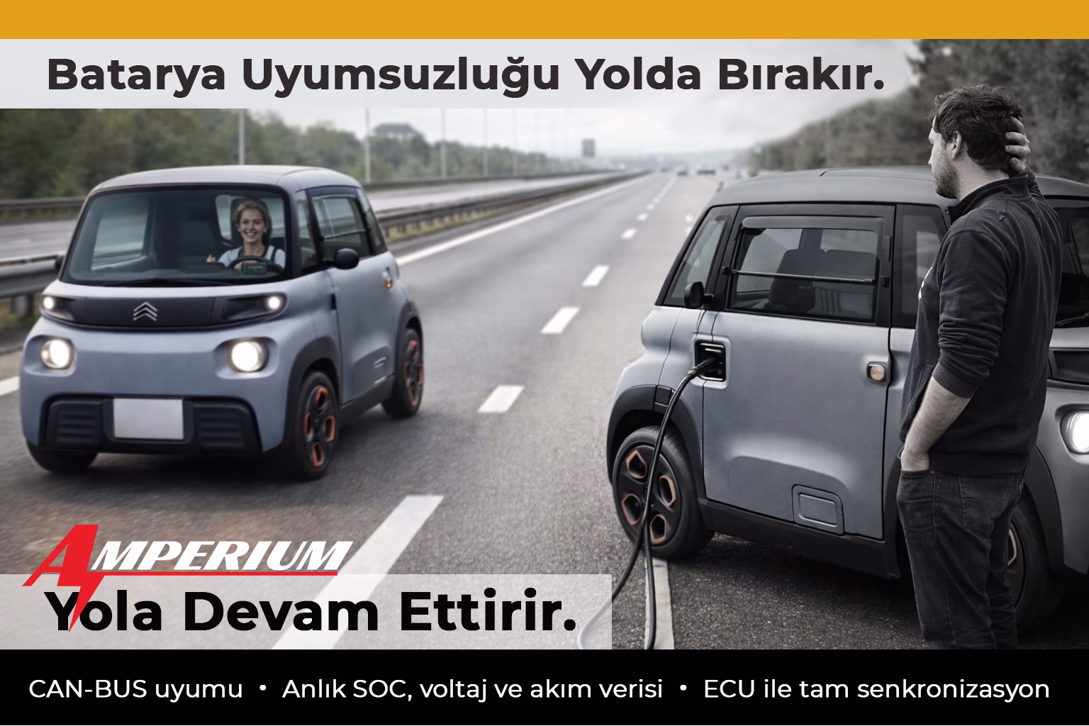 Amperium Elektrikli Araç Bataryaları — Citroën Ami için LiFePO4 çözümü